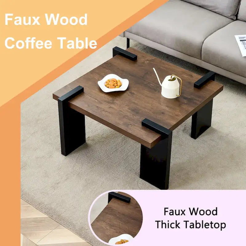 Table basse moderne en MDF, durable et élégante, mobilier de salon
