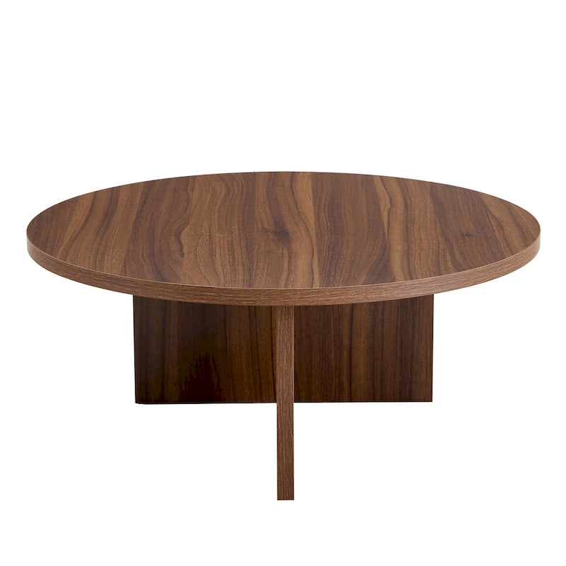 Table basse ronde moderne en MDF, table de salon durable