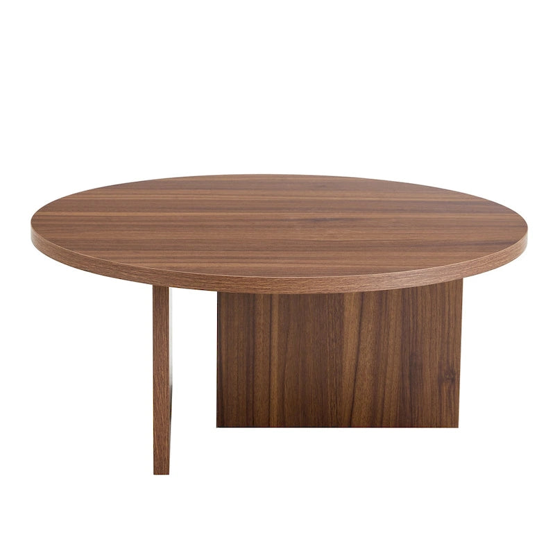 Table basse ronde moderne en MDF, table de salon durable