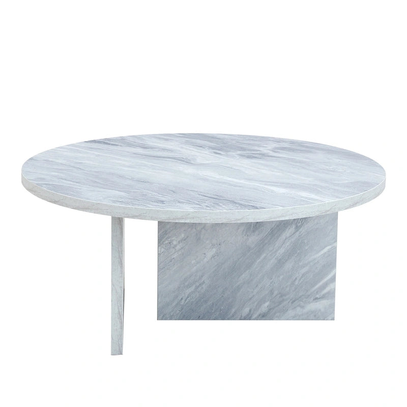 Table basse ronde moderne en MDF, table de salon durable