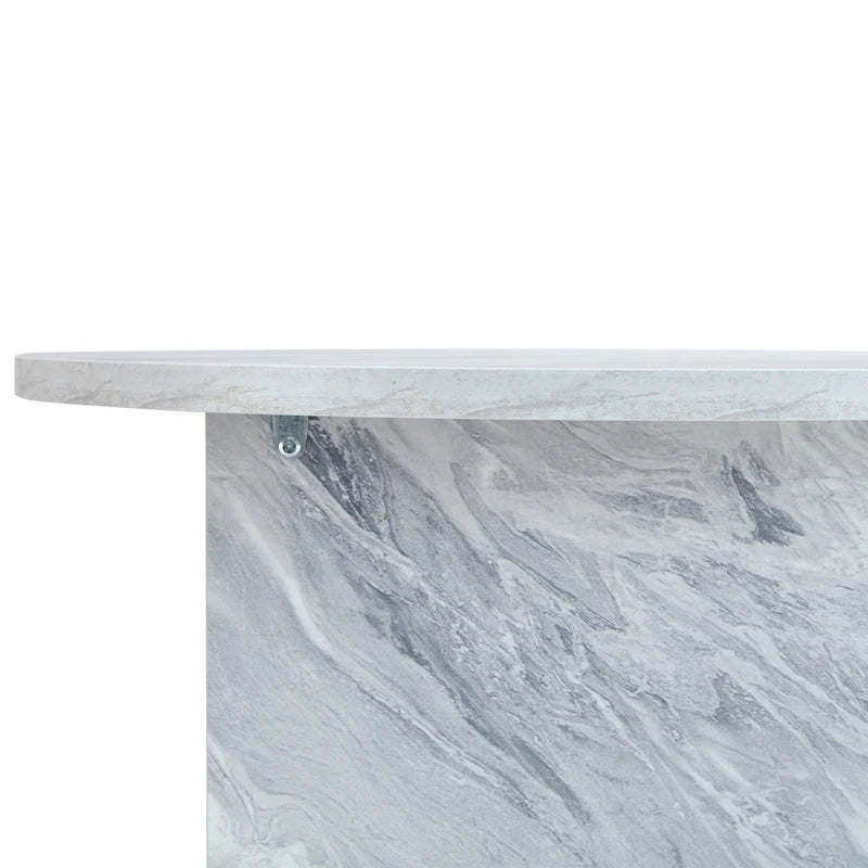 Table basse ronde moderne en MDF, table de salon durable