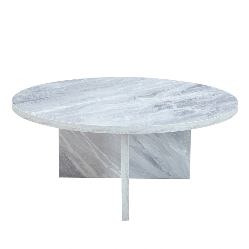 Table basse ronde moderne en MDF, table de salon durable