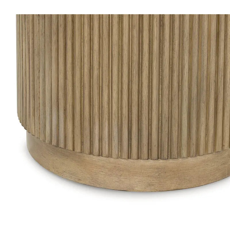 Table basse Signature Design by Ashley Camdill brun clair/blanc - 42 L x 42 P x 17,5 H