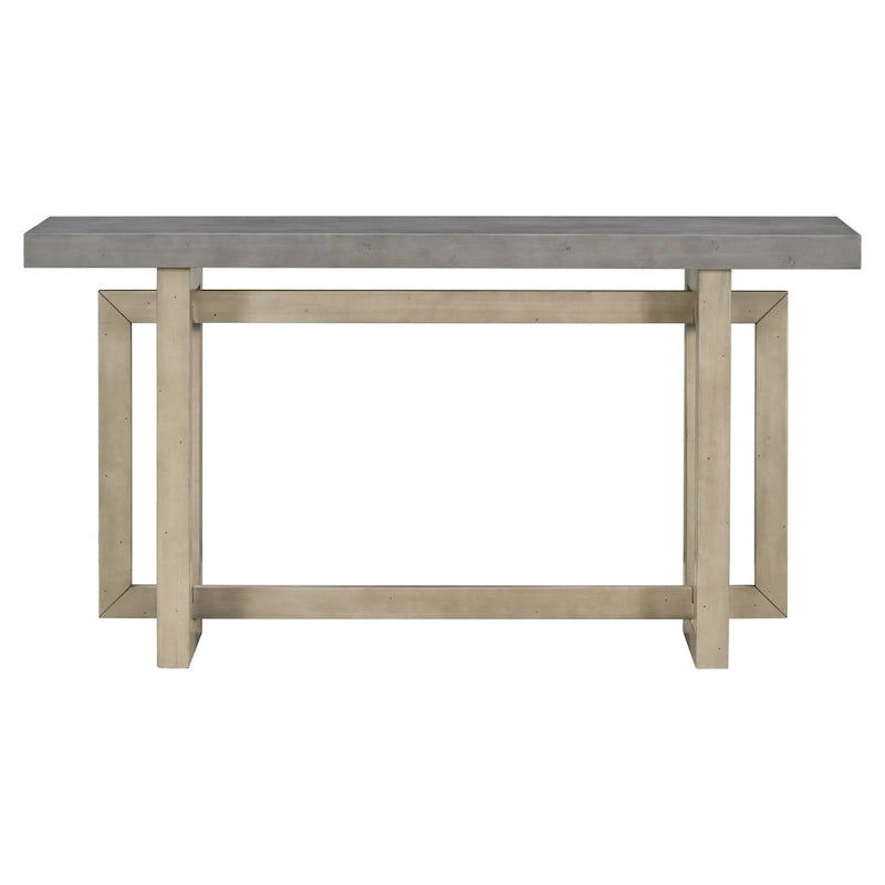 Console contemporaine avec plateau en bois, Table d'entrée extra longue pour entrée, couloir, salon, foyer