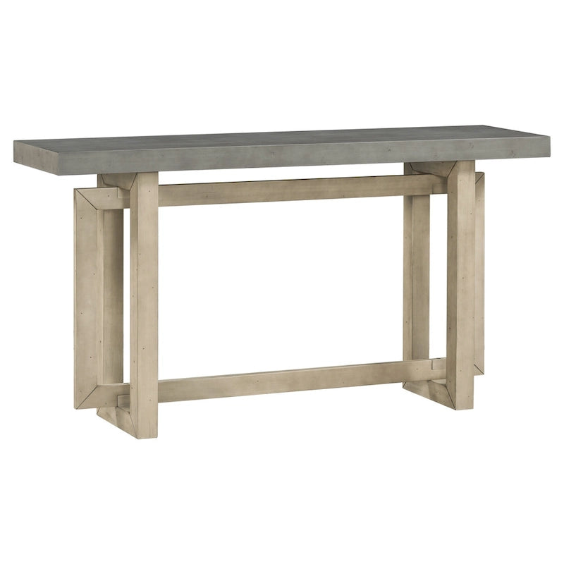 Console contemporaine avec plateau en bois, Table d'entrée extra longue pour entrée, couloir, salon, foyer