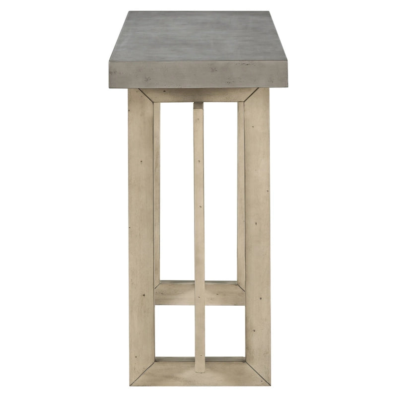 Console contemporaine avec plateau en bois, Table d'entrée extra longue pour entrée, couloir, salon, foyer