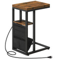 Table d'appoint en C avec station de charge - 52,1P x 39,1L x 61H cm