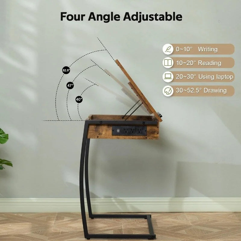 Tables de service TV – 23,6P x 15,75L x 28,5H