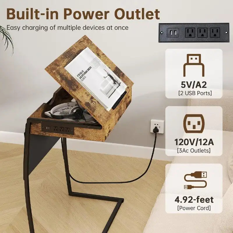 Tables de service TV – 23,6P x 15,75L x 28,5H