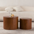 Table Basse Ronde Exquise en Bois pour Petits Espaces, Aucun Assemblage Requis