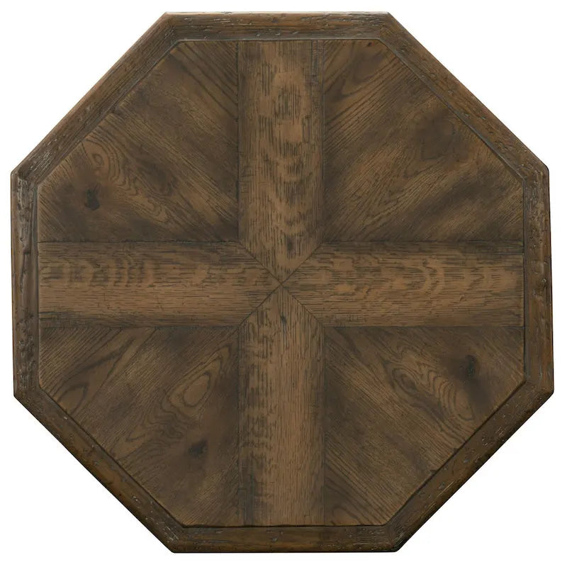 Table d'appoint en peuplier Mason de 25 po de large Hooker Furniture de la collection Hill Country