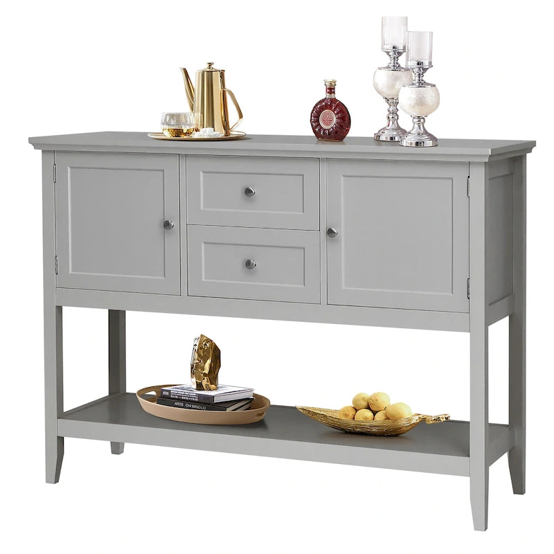 Table console en bois Costway avec tiroirs