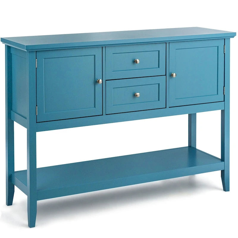 Table console en bois Costway avec tiroirs