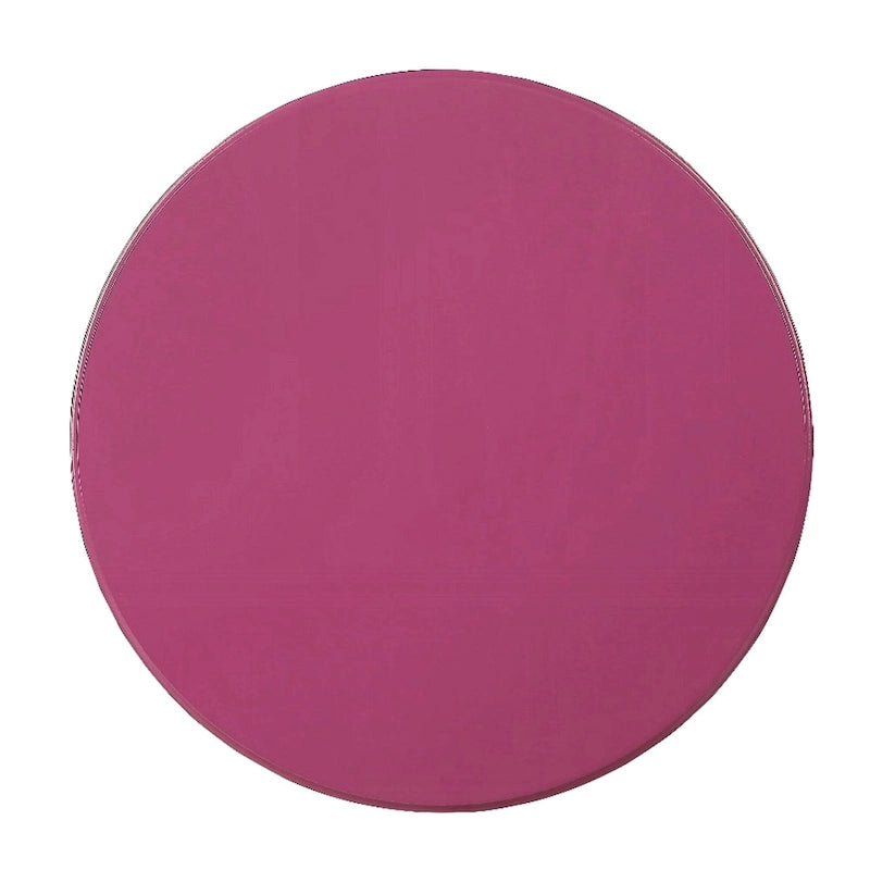 Table d'appoint ronde Toni avec piédestal tourné, en bois violet de 56 cm