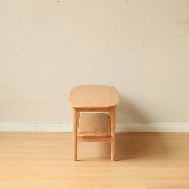 Christopher Knight Home - Table basse en chêne massif Hudson avec étagère de rangement pour salon et bureau à domicile
