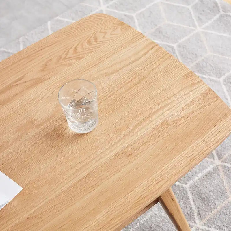 Christopher Knight Home - Table basse en chêne massif Hudson avec étagère de rangement pour salon et bureau à domicile