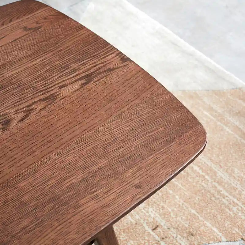 Christopher Knight Home - Table basse en chêne massif Hudson avec étagère de rangement pour salon et bureau à domicile