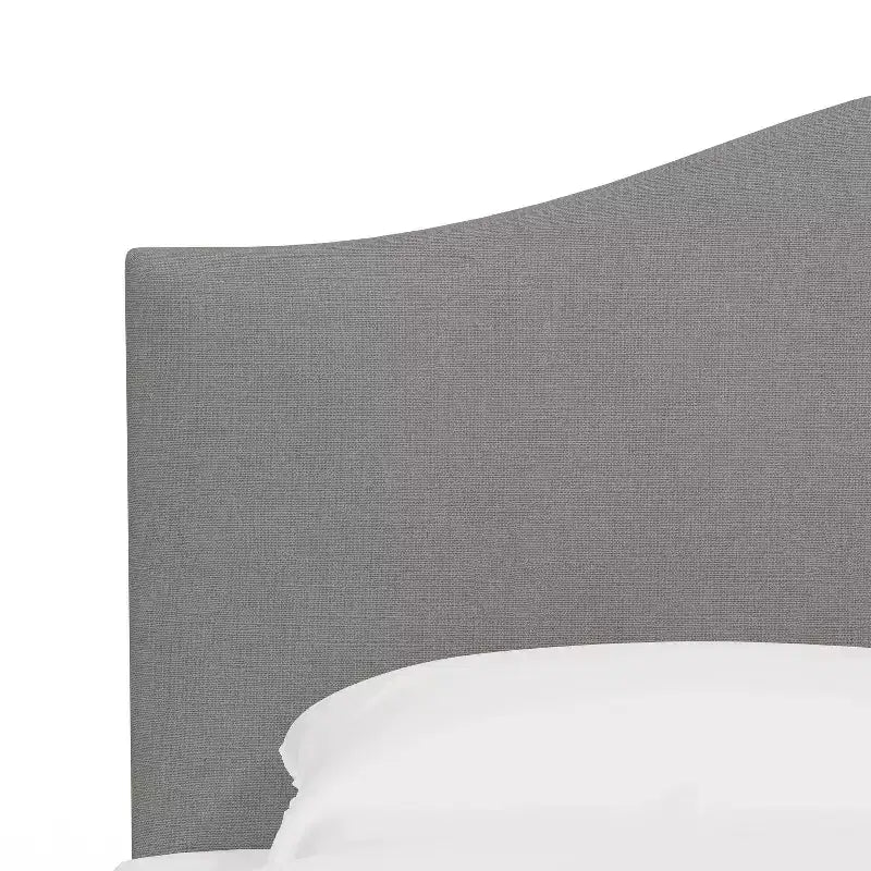 Curved Camelback Upholstered Panel Bed