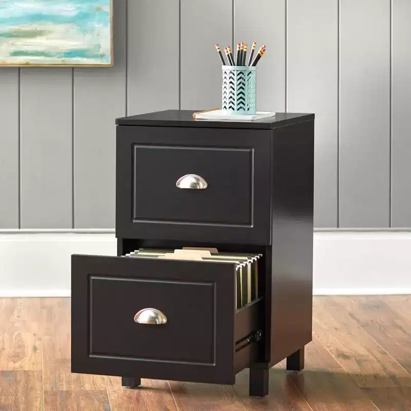 2 Drawer Filing Cabinet - White