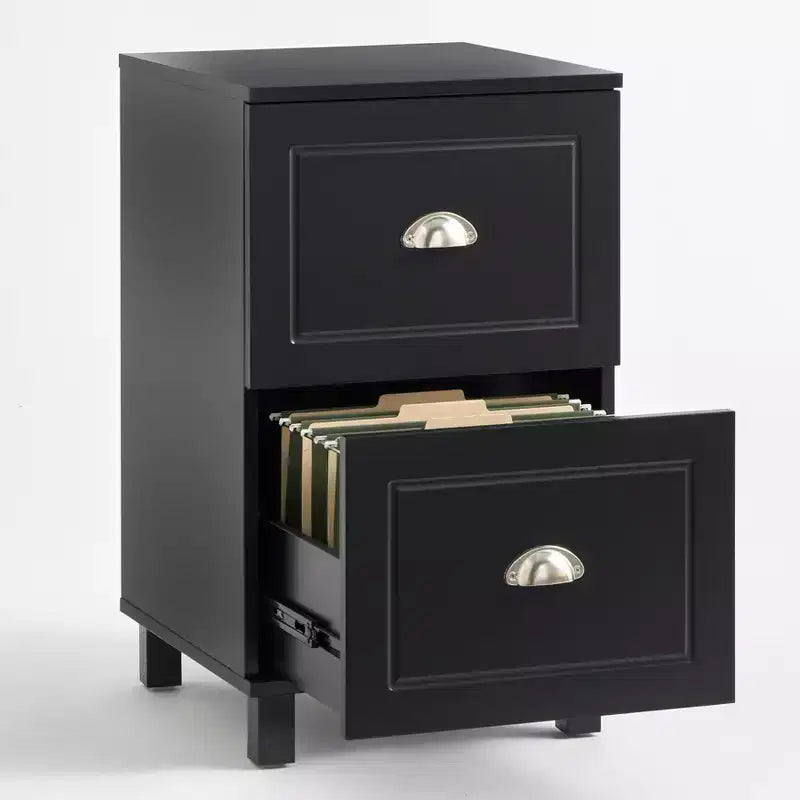 2 Drawer Filing Cabinet - White