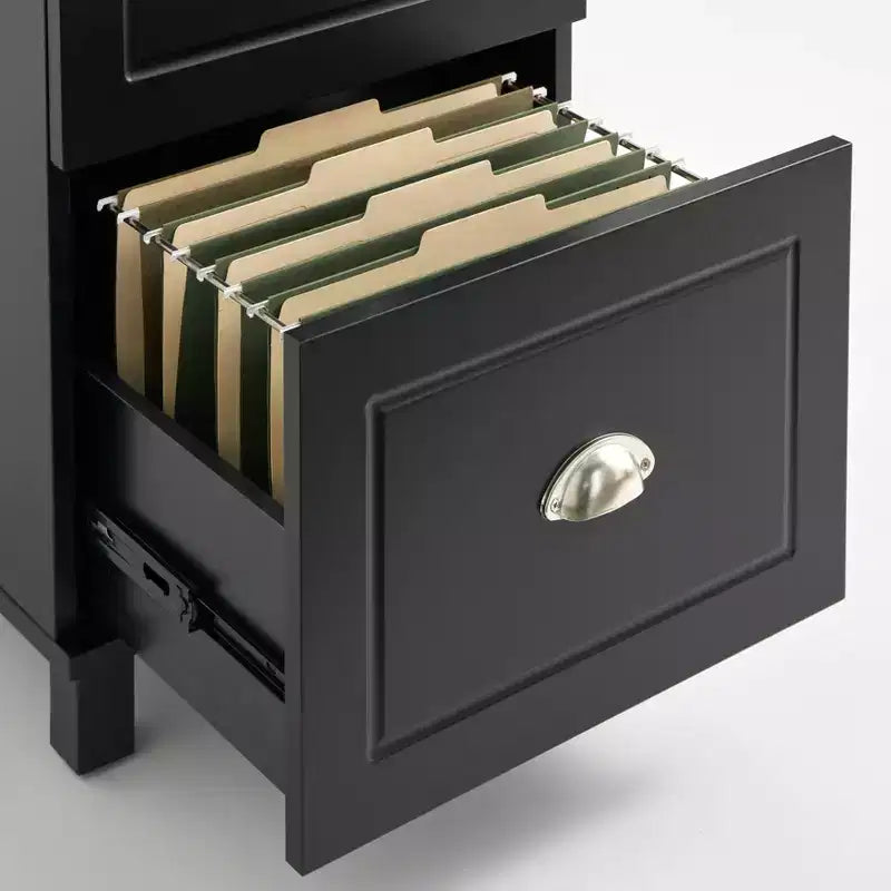 2 Drawer Filing Cabinet - White