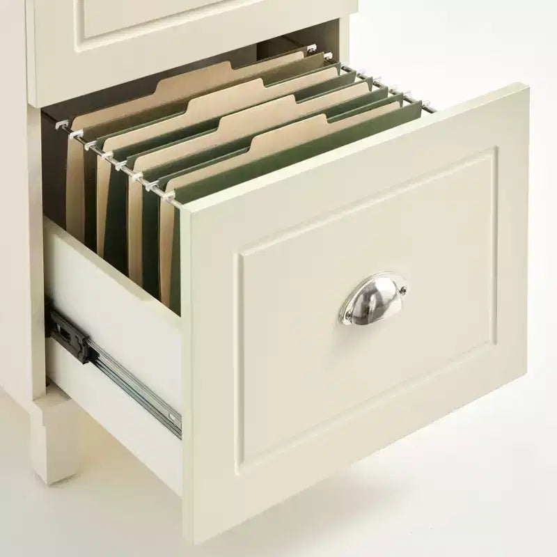 2 Drawer Filing Cabinet - White