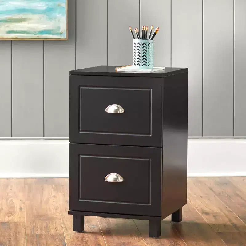 2 Drawer Filing Cabinet - White