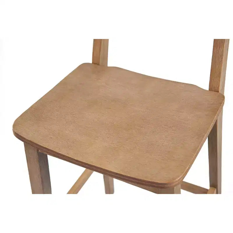 29" Barnwood Solid Wood Barstool with Back