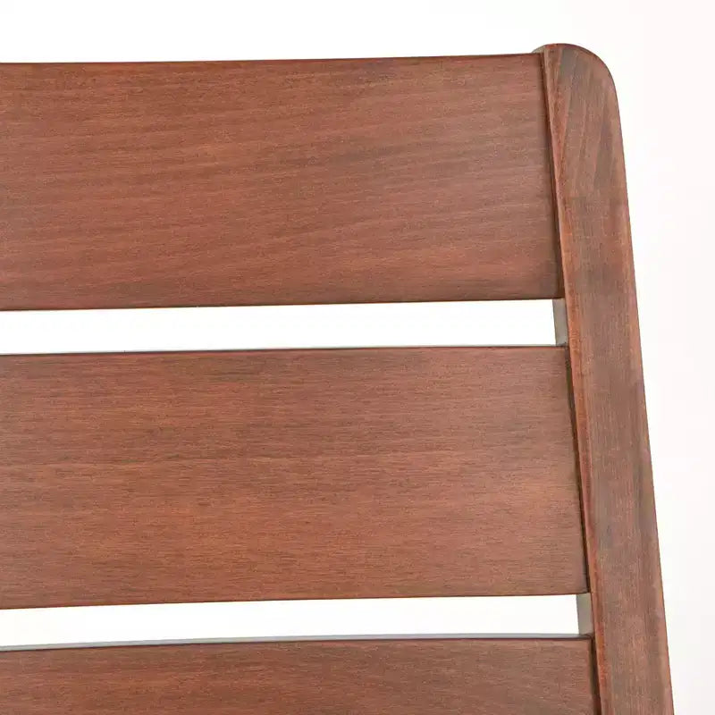 Set of 2 Mid-Century Dining Chairs Walnut: Beech Wood, Ladder Back Design, Gray Upholstery