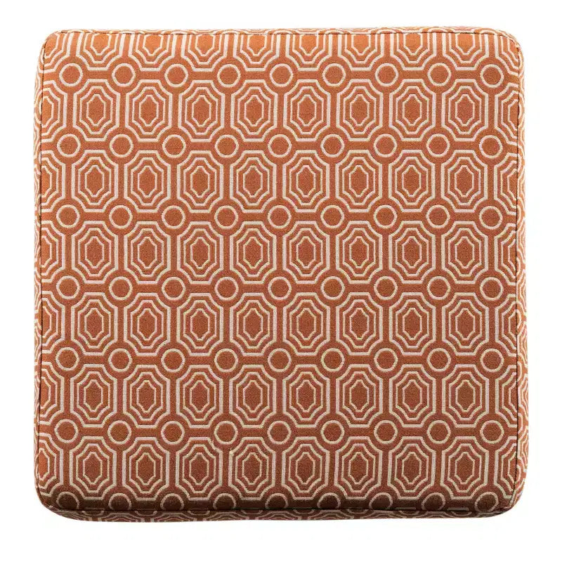 Storage Cube Ottoman - Orange