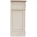 Commode 7 tiroirs, blanc ébréché – Style Campagne, Structure en composite de bois