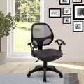 Midback Mesh Task Office Chair Black – Pneumatic, Swivel, 150 lb Capacity
