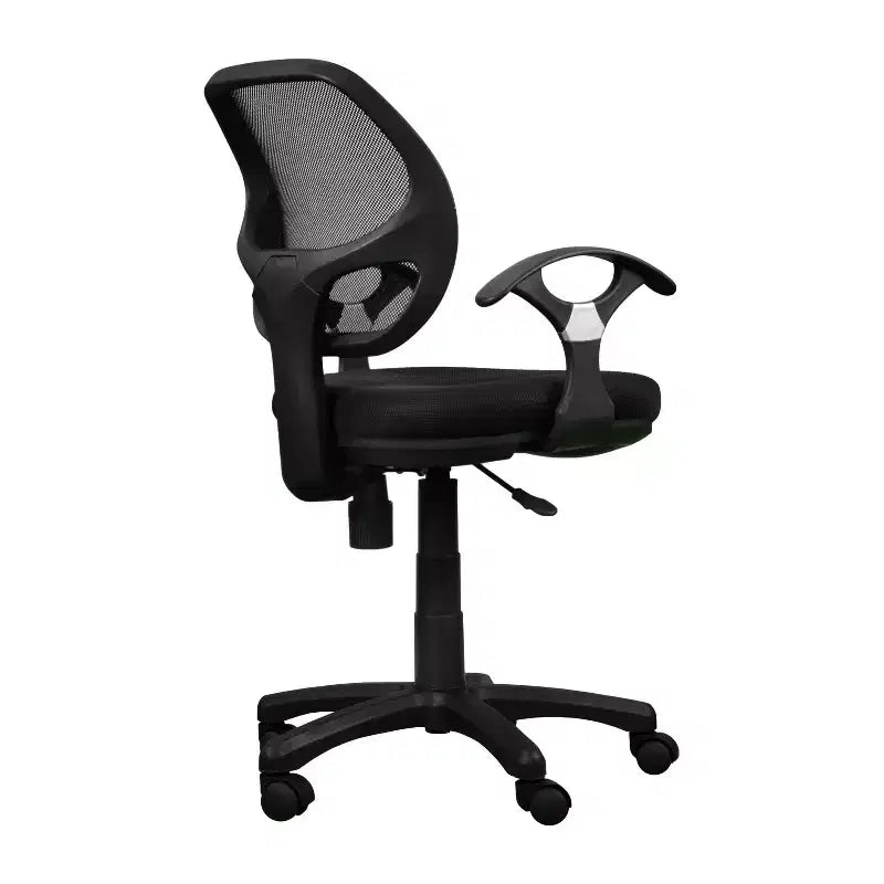 Midback Mesh Task Office Chair Black – Pneumatic, Swivel, 150 lb Capacity