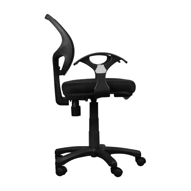 Midback Mesh Task Office Chair Black – Pneumatic, Swivel, 150 lb Capacity