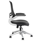 Fauteuil de bureau ergonomique en maille avec accoudoirs relevables