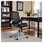 Fauteuil de bureau ergonomique en maille avec accoudoirs relevables