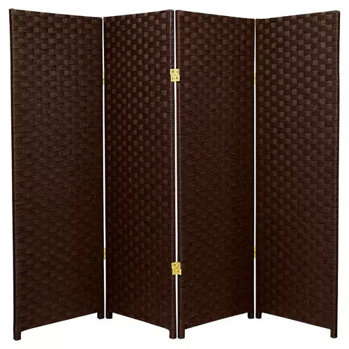 4 ft. Tall Woven Fiber Room Divider (4 Panels)