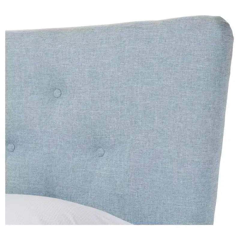 Mid-Century Modern Fabric Platform Bed - Queen
