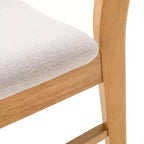 Chaises de salle à manger modernes du milieu du siècle avec sièges rembourrés
