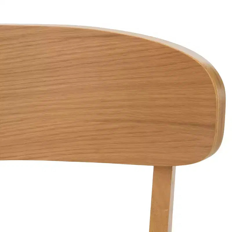 Set of 2 Mid-Century Modern Dining Chairs with Padded Seats