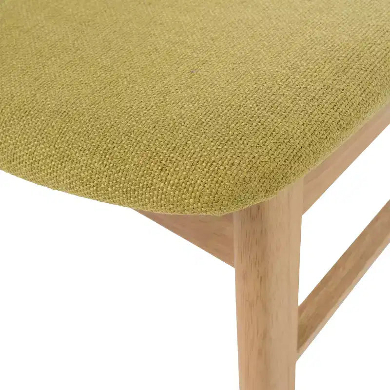 Set of 2 Mid-Century Modern Dining Chairs with Padded Seats