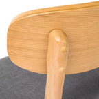 Chaises de salle à manger modernes du milieu du siècle avec sièges rembourrés