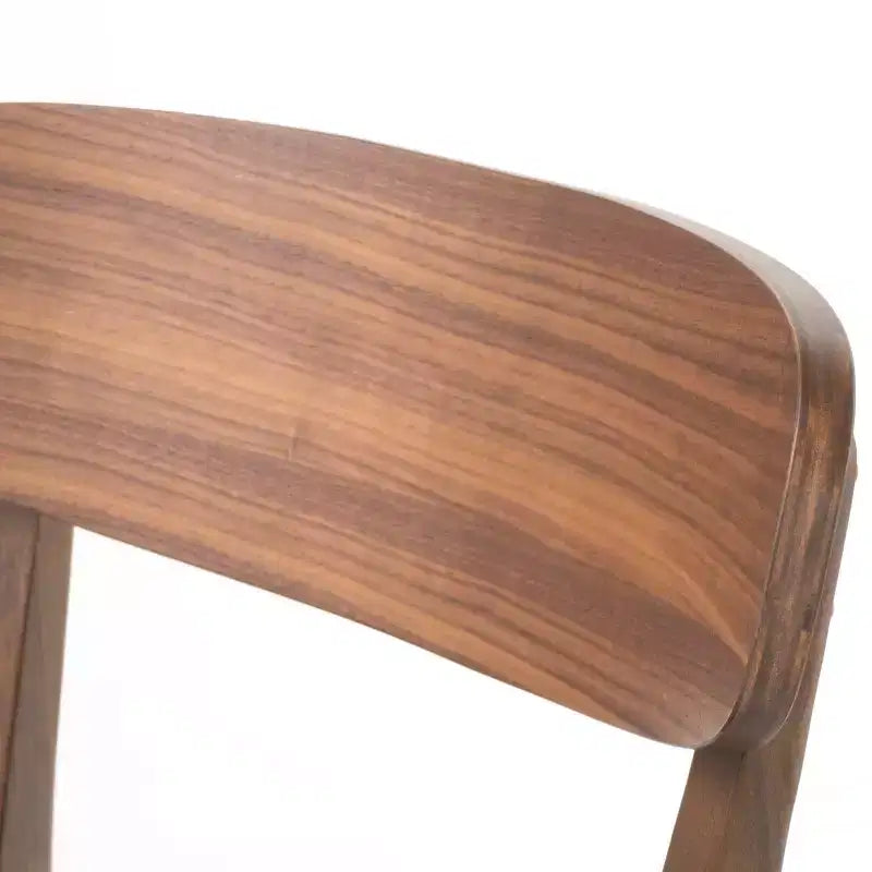 Set of 2 Mid-Century Modern Dining Chairs with Padded Seats