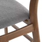 Chaises de salle à manger modernes du milieu du siècle avec sièges rembourrés