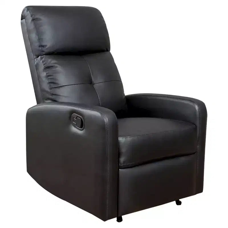 Faux Leather Recliner Club Chair