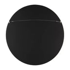Miroir mural décoratif rond à cadre en bois, 30 po