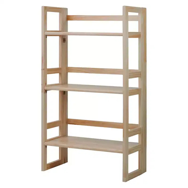 37" Folding 3-Shelf Bookcase