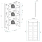 Bibliothèque pliable à 3 étagères de 94 cm