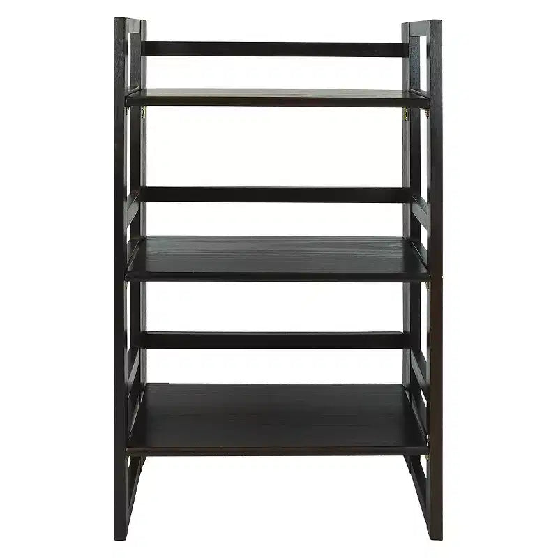 37" Folding 3-Shelf Bookcase