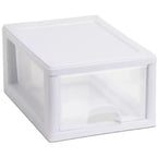 Tiroir de rangement empilable transparent de 15 L (paquet de 6) + 5,7 L (paquet de 6)